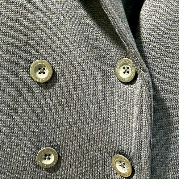 Eddie Bauer Jacket Long Sleeve Women’s Blue Knit Double Breasted Large B… - Picture 3 of 9